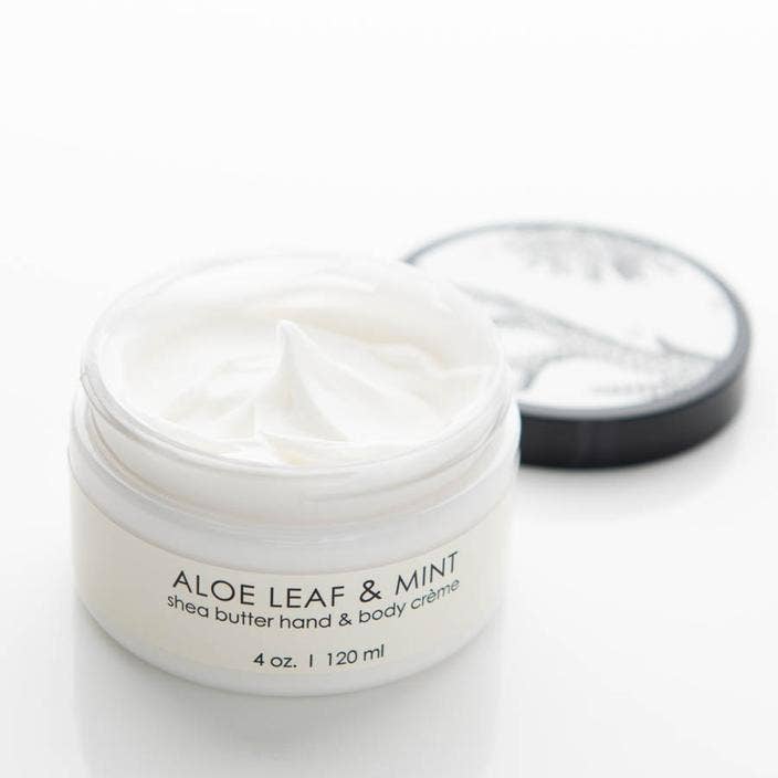 Aloe Leaf & Mint Shea Butter Hand Creme