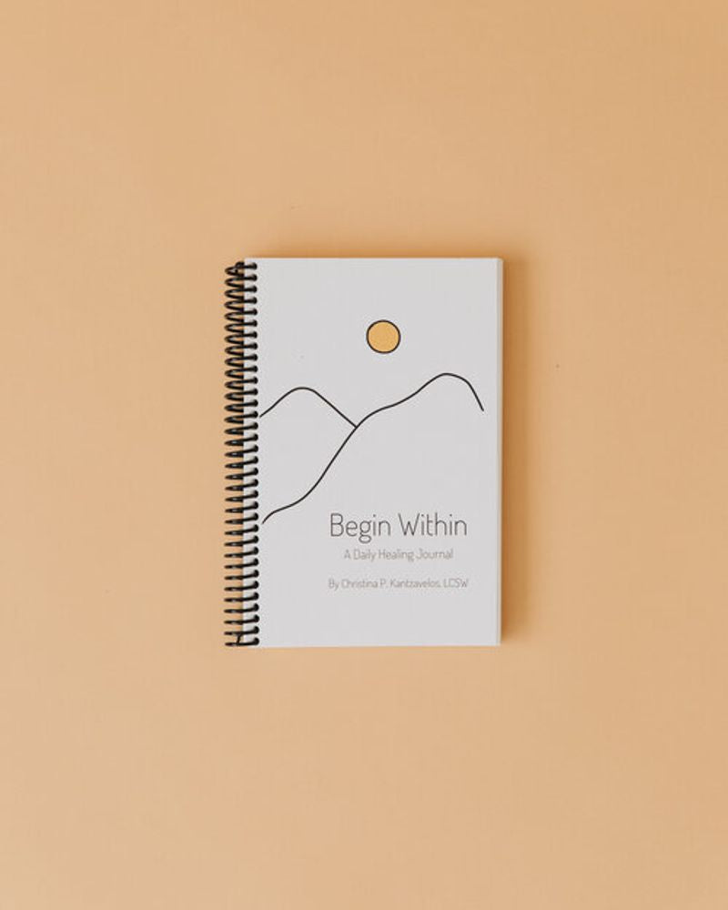 BEGIN WITHIN ECO-FRIENDLY WELLNESS JOURNAL (SPIRAL BOUND EDITION) - WHITE